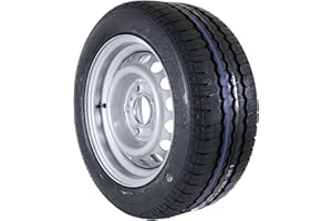 ‎THE DRIVE The Drive Komplettrad 195/50 R13 C 104/101N M+S für Pkw-Anhänger & Caravan – Felge 6Jx13 H2 ET30 – Lochkreis 5x112 – Tragkraft bis 900kg – Metallventil – Ersatzrad für Autoanhänger