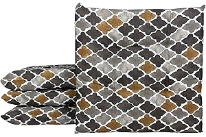 Il Gruppone Passione Casa Set 4/6 Cuscini Sedia Con Lacci 4 Punti Cucina Imbottiti Spessore 6 Cm Comodi Prodotto Italiano 40 x 40 in CotoneLavorati a Mano - Abstract - 4 Pezzi