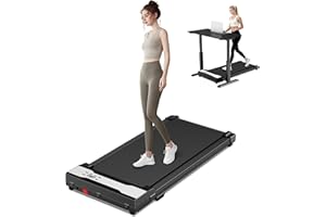 Tapis Roulant Elettrico Salvaspazio, 2.0HP Tapirulan da Casa Walking Pad Portatile per Camminata e Corsa con 4 modalità di velocità per Casa e Ufficio Telecomando Capacità 110kg Mcukdae
