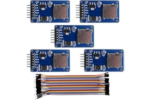 ‎WISHIOT Wishiot 5x SD-Kartenmodul, Mini-TF-Leser-Sensor mit SPI, Level-Konvertierung + 40-Pin-Stecker, Dupont-Kabel für Arduino Mega2560, Nano, ESP8266, ESP32, Wemos D1