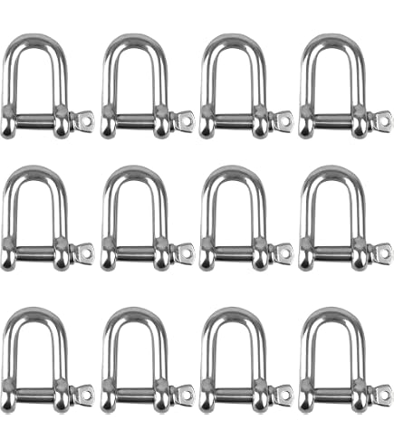 Grillo Per Bracciali Grilli Acciaio Inox Ganzoo - Set 10 Pezzi Argento Per Braccialetti Paracord Braccialetto Paracord