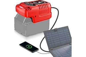 MAKBOS Solar Ladegerät für Einhell 18V Akku,Tragbar,Outdoor-Arbeit,Camping