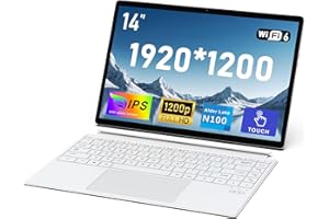 NIAKUN 14 Pulgadas Pc Portatil 2 en 1 Convertible Tactil, Notebook 16 GB DDR5 RAM 1TB SSD, N100 Processor (hasta to 3.4GHz), 1920 x 1200, WiFi 6, BT 5.2, Teclado retroiluminado
