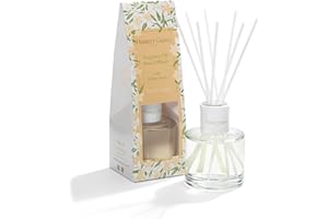 Hassett Green London Fragrance Oil Reed Diffuser - 100ml Glass Bottle with 8 Fibre Reeds - Vanilla Splash