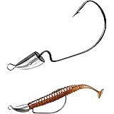 THKFISH Testine Piombate Spinning - Offset Ami Piombati da Texas - Ami Offset Piombato Jig Head Ami da Pesca per Bass Trota S