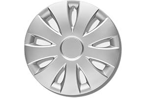 ‎KUGLO Radkappen 15 Zoll Silber matt - Radzierblenden für Stahlfelgen - Alufelgen Look Radblenden Für die meisten Marken und Felgen - Europäisches Produkt aus recyceltem Kunststoff - 4er Set Zierkappen