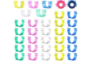 YEQIN 50 pcs Sewing Bobbin Small Clips Sewing Tool Clip Accessory Bobbin Holder Clips Colorful Thread Clips Holder Tool