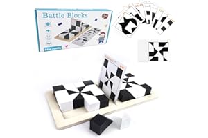 JASTOWN Montessori Geometrische Form Puzzles Bauklötze hölzerne 3D-Puzzle Kinder pädagogische logisches Denken Training Spiel Geschenke (C)