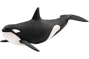 SCHLEICH 14807 Killer Whale Wild Life Toy Figurine for Children Aged 3-8 Years, Black