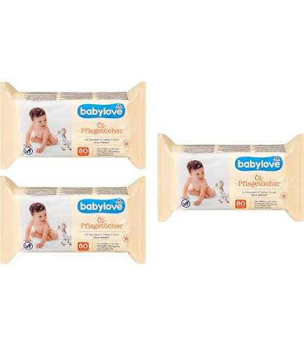 Babylove Salviette Monouso In Velluto, Confezione 4 Pacchi Da 30 Pezzi, Morbide E Assorbenti, Per Neonati E Adulti