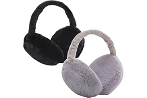 IHCEMIH Orejeras para Mujer Hombre Accesorio de Invierno Esponjosas de Felpa Plegable para Adultos Térmicas al Aire Libre Esquí Correr Protector de Viento Frio Regalo de Moda para Niñas Damas