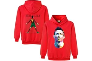 Xpialong Ronaldo NO.7 Football Kids Hoodie Youth Football Jumper Inspired Ronaldo Football Hoodie