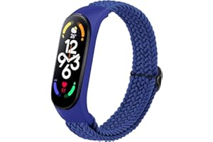 Oumida Cinturino Elastico per Xiaomi Mi Band 7 /Mi Band 6 /Mi Band 5 /Mi Band 4, Regolabile Cinturini Intrecciato in Tessuto Nylon Braccialetti Sport Compatibilità con Mi Band 7