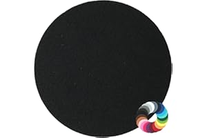 ‎BIASTO Rundes Platzset Filzuntersetzer in 35cm, schwarz (HF016) für Gläser, Essen, Tischdeko