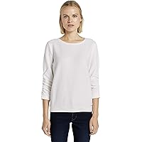 TOM TAILOR Denim Sweatshirt Damen Mit Raffärmel - Lässig & Nachhaltig