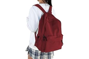 HYC00 Plecak szkolny damski tornister nastolatki dziewczęcy szkoły średniej plecak na co dzień lekki wodoodporny plecak na laptopa 14 cali Torba szkolna na zewnątrz torba na książki na uniwersytet,Czerwony