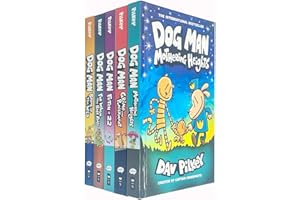 Dog Man Series 6-10 Collection 5 Books Set By Dav Pilkey (Brawl of the Wild, For Whom the Ball Rolls, Fetch-22, Grime and Punishment, Mothering Heights)