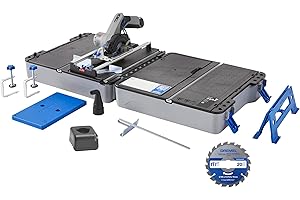 Dremel Blueprint 12V Station de Sciage Portative avec 1x Scie compacte sans fil 12V, 1x Station de sciage, 1x lame multi-matériaux, 1x guide de coupe, 2x Serre-joints