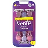 Gillette Venus Comfort Colours Kadın Tıraş Bı&ccedil;akları, 6 Kadın Tıraş Bı&ccedil;akları