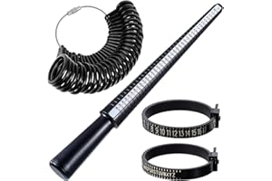 JJUNW 4-częściowy zestaw mierników rozmiarów pierścionków, szablon pierścionka, miernik rozmiarów pierścionka, pomiar rozmiaru pierścionka, miernik pierścieniowy, miernik rozmiarów, zestaw skal