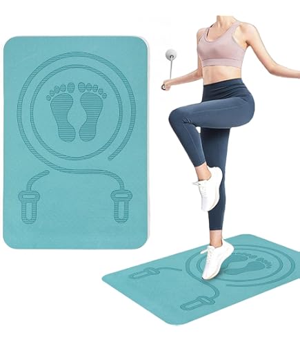 Tapis Corde à Sauter 40x60cm - Tapis Gym Absorption Chocs Antidérapant Pour Entraînement Maison