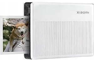 Xiaomi Stampante fotografica portatile, 1S, stampa senza inchiostro, sottile, 180 g, ultra leggera, connessione Bluetooth, più utenti contemporaneamente, pellicola sigillante, include 5 pellicole