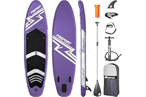 FBSPORT Tablero Sup Inflable, Stand Up Paddle Board, Tablero Vertical Inflable para Remo Vertical de 15cm de Espesor, Kit deTablero de Surf con Remo Sup de Aluminio Ajustable + Bomba