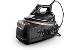 Rowenta Centro planchado Eco Steam Pro - Gran potencia de vapor, eficiente, óptima distribución del vapor, depósito agua extraíble 1,3 L, tecnología silenciosa, diseño ecológico, DG9640