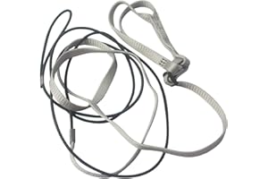 Hypeety Adjustable Feather Tether Bird Harness and Leash for Parrot African Grey Cockatoo Macaw Training Outdoor Walk Rope (L (grey))