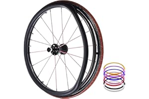 JKLAND Rollstuhl-Schiebefelgen-Abdeckungen, Hinterrad-Sport-Rollstuhl-Abdeckung, Silikon-Handschub-Abdeckung, verbessert den Grip und die Traktion (Color : A, Größe : 22 inches)