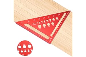 Aweohtle Carpenter's Square 180 mm (7 Inch) Aluminium Precision Try Square for 45° & 90°, Metal Tool with Stop Edge, Sturdy Carpenter's Angle Finder for Carpenters, Carpenters & DIY