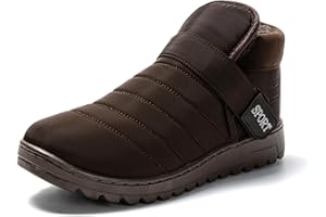 JOMIX Pantofole Stivali Invernali Uomo Ciabatte Chiuse Calde da Casa Scarpe Mocassini da Inverno Babbucce Pelose Comode