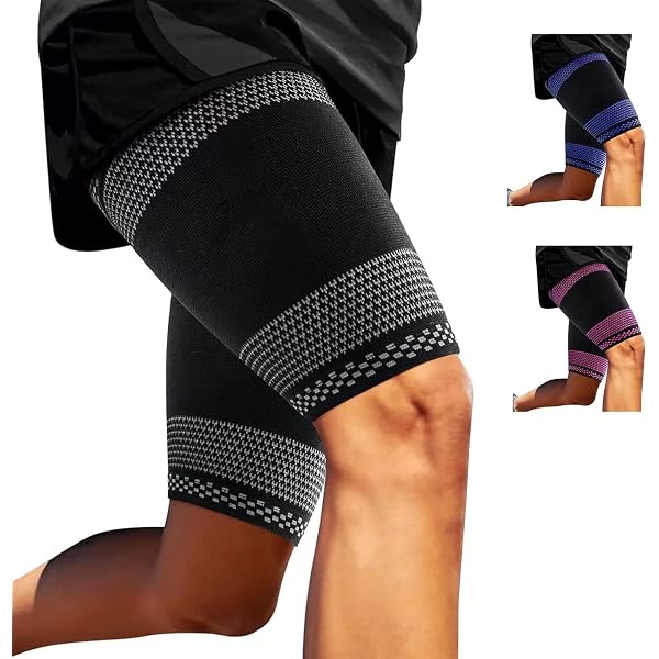 Molletières De Compression Agile Now - Lot De 2 - Soutien Musculaire Sport/Randonnée - Anti-Dérapantes - Taille XL Bleu