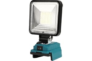 Akkulampi för Makita 18-21 V, 50 W, 4000 lumen, trådlös LED-arbet med USB- och typ C-ladduttag, bärbar strålkastare, byggplat