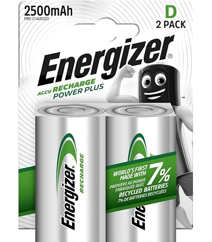 Wiederaufladbare Akkus D-Typ – 2er Pack, 3000 MAh, Ohne Memory-Effekt, Für Kamera & Spielzeug