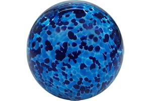 PFRONTEN SCHMUCK Traumkugel Traum-Kugel Briefbeschwerer Glas-Kugel Wunschkugel Handarbeit in Blau, ca 9-10 cm Ø