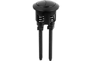 ULTRABYEASYPEASYSTORE Ultra Toilet Push Button Flush Replacement Dual Flush Cistern Valve, Ideal Replacement Round Flush Button Kit & More for Standard Dual Button Mechanism UK Toilets WC Double Push Down Flusher Button