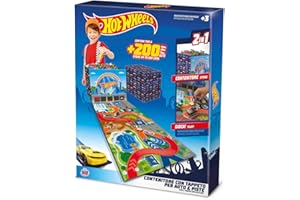 Grandi Giochi GG00681 Hot Wheels - Contenedor para Coche con Alfombra, para niños/unisex.