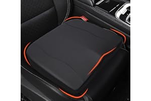 LOFTY AIM Car Seat Cushion, Comfort Memory Foam Car Cushions for Driving - Sciatica & Lower Back Pain Relief, Driver Seat Pillow for Vehicles, Office Chair, Wheelchair - Classic Black