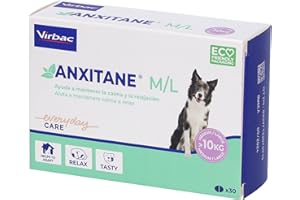 VIRBAC Anxitane Compléments alimentaires pour anxiété des chiens M et L Boîte 30 Comprimés