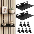 TLDBATICE Lot de 2 Accessoires pour Panneaux acoustiques, sans perçage | Étagère pour panneaux acoustiques étagère murale accessoires de décoration pour le salon, la chambre, le bureau et la cuisine