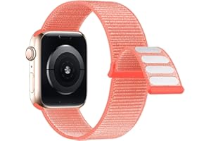 Lobnhot Nylonowa bransoletka kompatybilna z Apple Watch 40 mm, 38 mm, 41 mm, regulowana bransoletka sportowa kompatybilna z iWatch Series 7 SE 6 5 4 3 2 1 (38/40/41 mm)