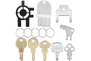 AYWFEY 9 Pcs Dispenser Key Set, 3-in-1 Key Universal Replacement Keys Compatible with Cintas Sanis, Bradley 2055,E114,Janitor Bobrick,Kimberly Clark 770301,Tork SCA,Paper Towel,Toilet Paper,Soap Dispensers