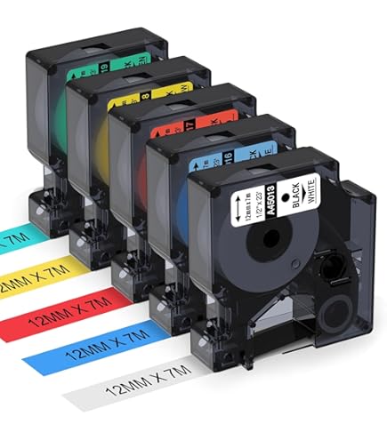 Oplaadbare, draagbare labelprinter met AZERTY-toetsenbord