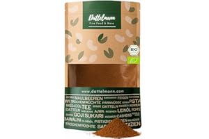 ‎DATTELMANN FINE FOOD & MORE DATTELMANN® - Bio Rohkakao Pulver 500g - Ungesüßt & Naturbelassen - Premium Roh Kakaobohnen