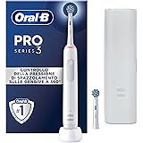 Oral-B Spazzolino Elettrico Ricaricabile Pro 3 3500N, Sensore di Pressione Luminoso, Batteria a Lunga Durata, 2 Testine, 1 Sp