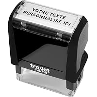 Trodat Printy 4912 Tampon Encreur Personnalisable Éco – Noir, 47x18 Mm, 4 Lignes Texte Max, Rechargeable