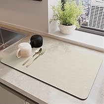 Tapis égouttoir Silicone Noir 40x32cm - Drainage Vaisselle, Résistant Chaleur 230°C, Antidérapant, Pour évier - 8