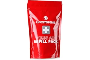 Lifesystems Pack de recharge de premiers secours, contenu certifié CE, articles de recharge de premiers secours