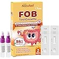 Accufast 2X FOB Test - Colon Faecal Screening Test Kit, Fecal Occult Blood Rapid Test Cassette, Occult Blood in Stools Home Testing, FOB Bowel Health Test Kit for Detecting Bowel Cancer
